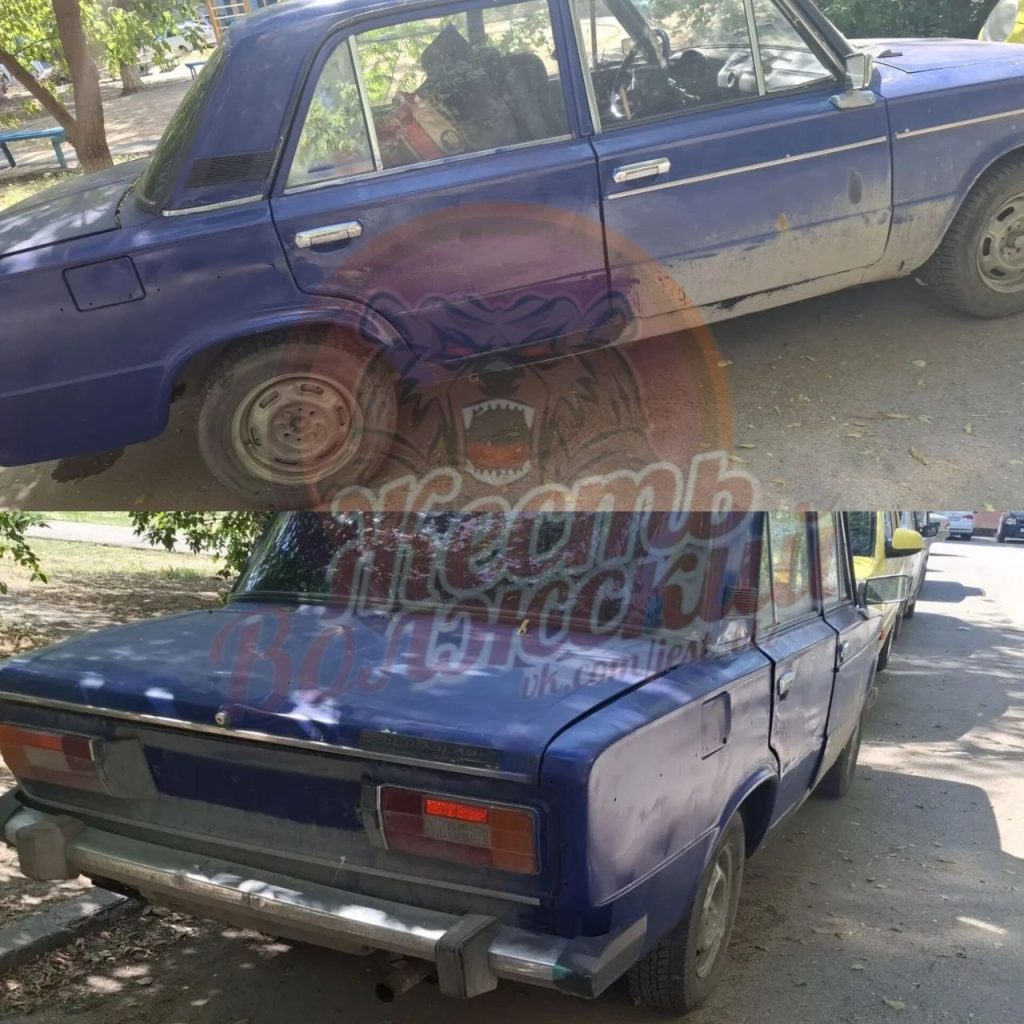 Брошенный автомобиль без номеров занял парковочное место во дворе Волжского