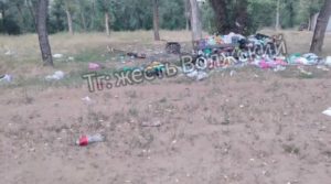 Озеро «Круглое» под Волжским превратилось в свалку: отдыхающие жалуются на горы мусора